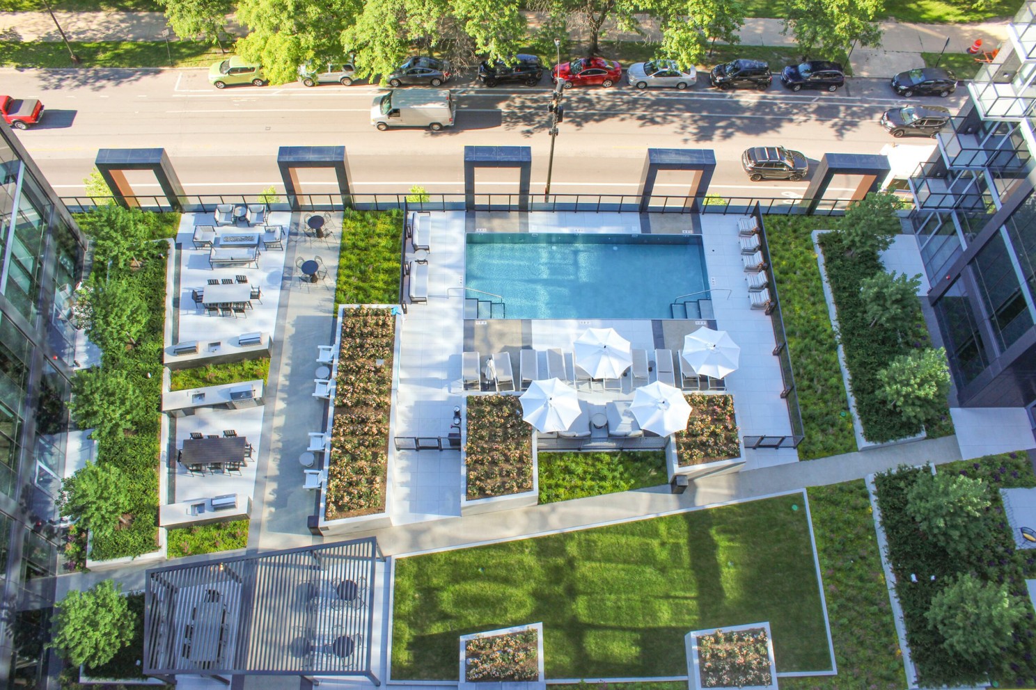 green spaces, biophilic design