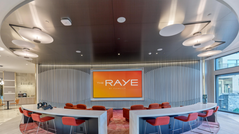 The Raye by Vermella, New Brunswick, NJ, Multifamily, Media Wall